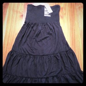 New black strapless sundress